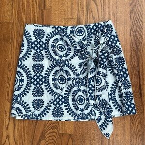 Summer Boho high waisted wrap mini skirt